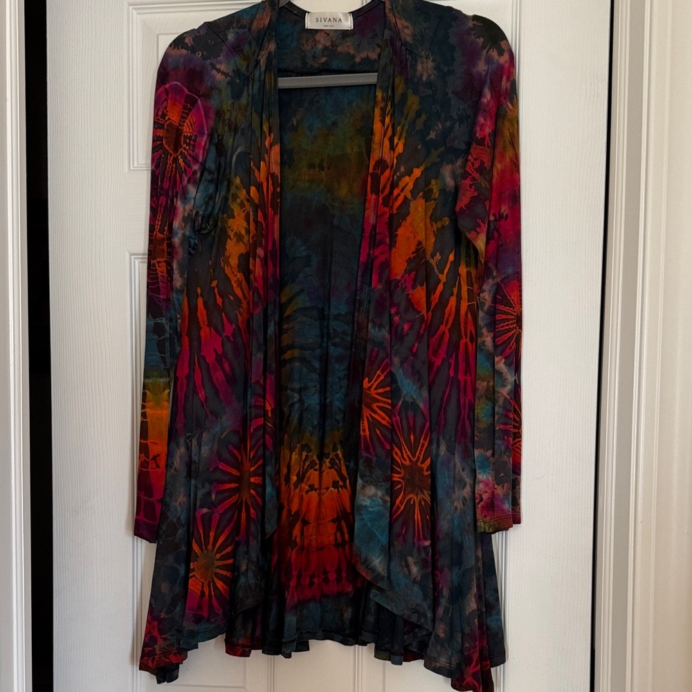 Sivana Multicolor Tie-Dye Cardigan